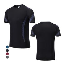 Men Gym Short Sleeves Running Workout Print T shirt Bodybuilding  Traning High Quality Sports Men Reflective Shirts