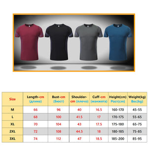 Men Gym Short Sleeves Running Workout Print T shirt Bodybuilding  Traning High Quality Sports Men Reflective Shirts