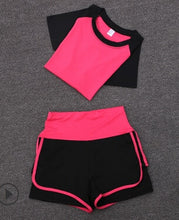 High waist pants+shorts+bra+t shirt+coats women sportswear 5PCS set outdoor running quick dry yoga clothing fitness gym sets