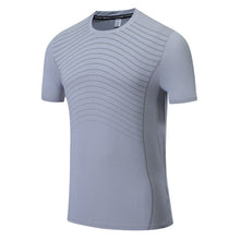 Men Gym Short Sleeves Running Workout Print T shirt Bodybuilding  Traning High Quality Sports Men Reflective Shirts