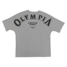 OLYMPIA Cotton Gym Shirt Sport T Shirt Men Short Sleeve Running Shirt Men Workout Training Tees Fitness Loose  M-XXXL