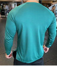 Long Sleeve Sport Shirt Men Fitness T shirt Gym Tshirt Sportswear Loose Running breathable Quick dry Shirt Workout training Top