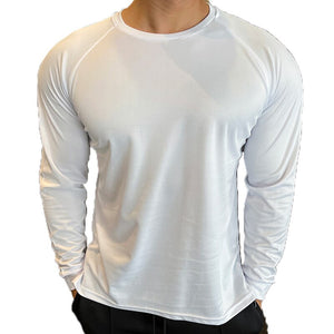 Long Sleeve Sport Shirt Men Fitness T shirt Gym Tshirt Sportswear Loose Running breathable Quick dry Shirt Workout training Top