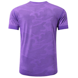 Print Training Shirt Breathable Running Men Causal Gym Short Sleeve Fashion Workout Joggers Bodybuilding Exercise Tshirt