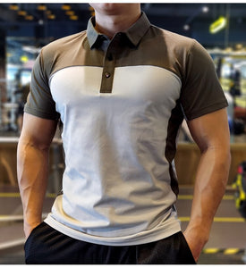 Best quality 2023 Summer Running Gym Men kids Shirt Casual short Sleeve Tees elastic Loose Sports Fitness Quick dry Polo T Shirt