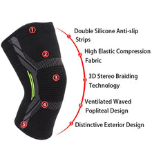 Sports Knee Pads Elastic Non-slip Cold Protective Knee Brace Fitness Running Cycling Gear Equipment