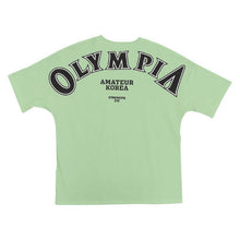 OLYMPIA Cotton Gym Shirt Sport T Shirt Men Short Sleeve Running Shirt Men Workout Training Tees Fitness Loose  M-XXXL