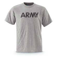 US ARMY Top Quality PT Style APFU Military Physical Training T Shirt  Gray Gym Summer Shirt Men Sportswear Reflective