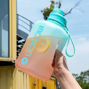 2 Liter Water Bottle with Straw Sports Large Capacity Portable Travel Kettle Outdoor Fitness Cup Reusable Drinking Bottle