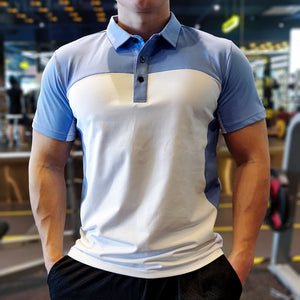 Best quality 2023 Summer Running Gym Men kids Shirt Casual short Sleeve Tees elastic Loose Sports Fitness Quick dry Polo T Shirt